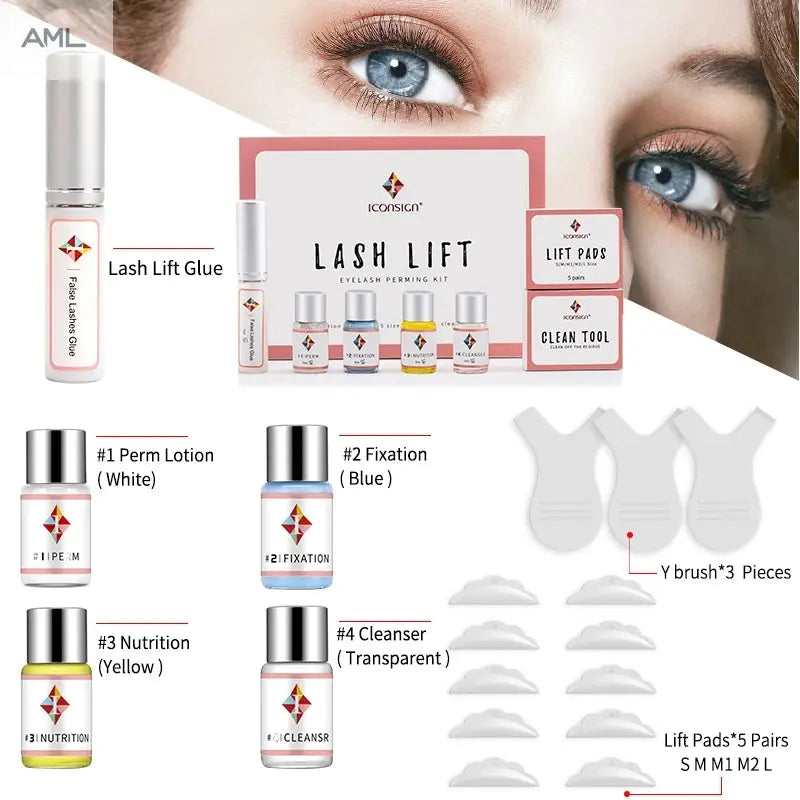 ICONSIGN Lash Lift Kit Lifiting Eyelash Enhancer Calia Set Lashes Perm Eyes Makeup Tools Can Do Your Logo THE AML STORE