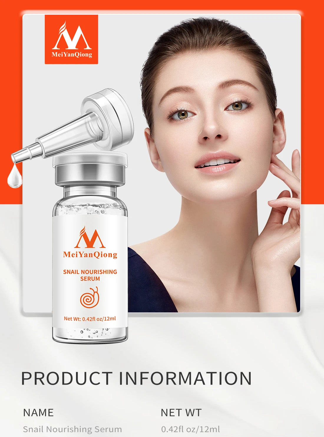 Pore Ampoule Snail 100% Essence Hyaluronic Acid Shrink Pores Original Solution Moisturizing Essence Rejuvenating Essence THE AML STORE